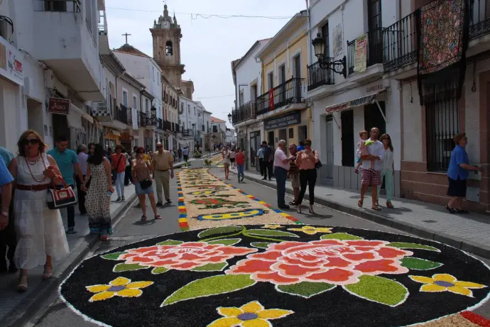 Corpus Crhisti en San Vicente de Alcántara, fiesta de Interés Turístico Regional
