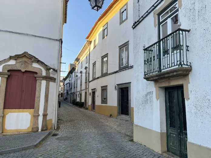 Calles empedradas en Castelo Vide